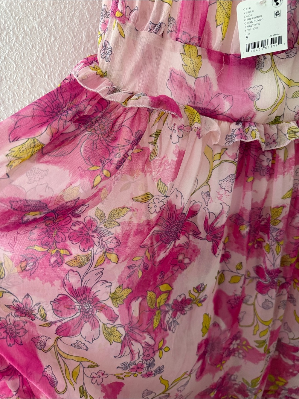 Pink Floral Ruffle Sundress - Picture 8 of 10